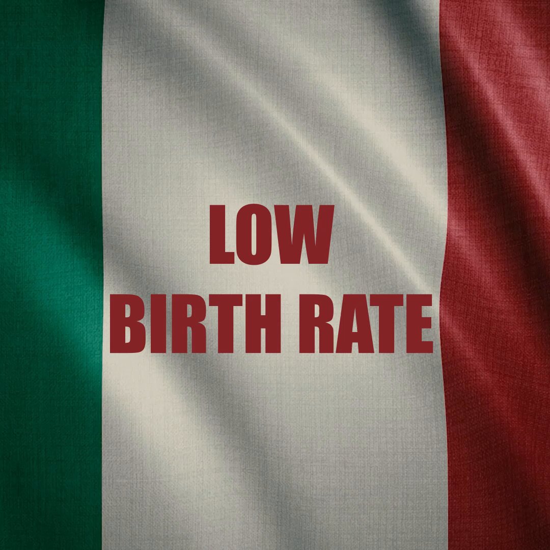 BREAKING: Italy is on track to lose nearly 5 million people by 2050 as its birth rate falls to a new record low. • Births hit lowest level since 1861 • 355,000 births vs 652,000 deaths • Nearly 300,000 more deaths than births in one year • Replacement rate needed is 2.1