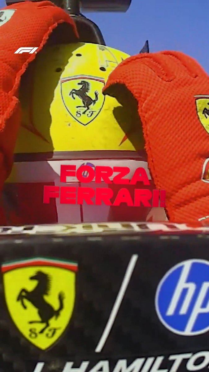 "Forza Ferrari!" Listen to Lewis react to his maiden win for the team 🥹 #F1 #BarcelonaGP