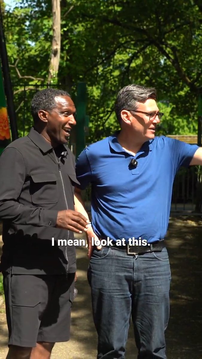 "I went to Byrchall - rival school to your kids!" Acclaimed poet lemn sissay OBE FRSL chats with Andy Burnham about growing up in Ashton-in-Makerfield. 📍Jubilee Park