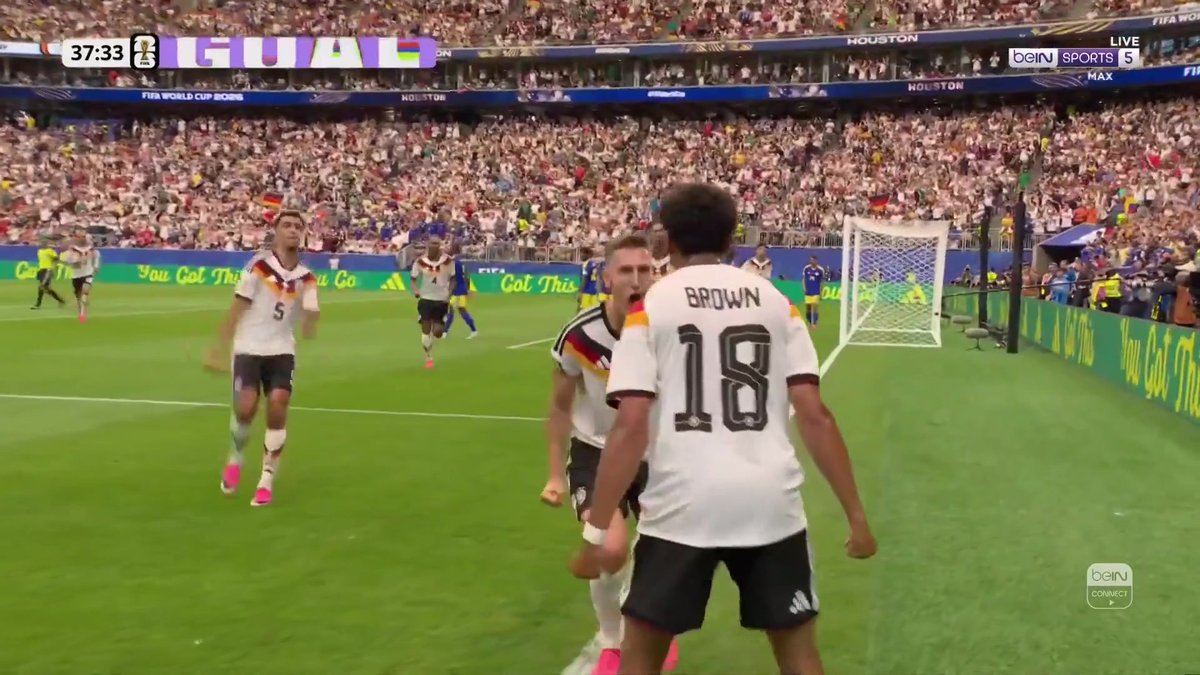 🚨🚨🚨🚨🚨🚨🚨🚨🚨🚨🚨🚨🚨🚨🚨 الثاااااااااااااااااااااني!!!!! منتخب المانيا يتقدم مجددًا!!!! 🇩🇪 شـلوتربيك يضرب من كرة ثابتة ويسجل الثاني!!!!! 😱⚽️