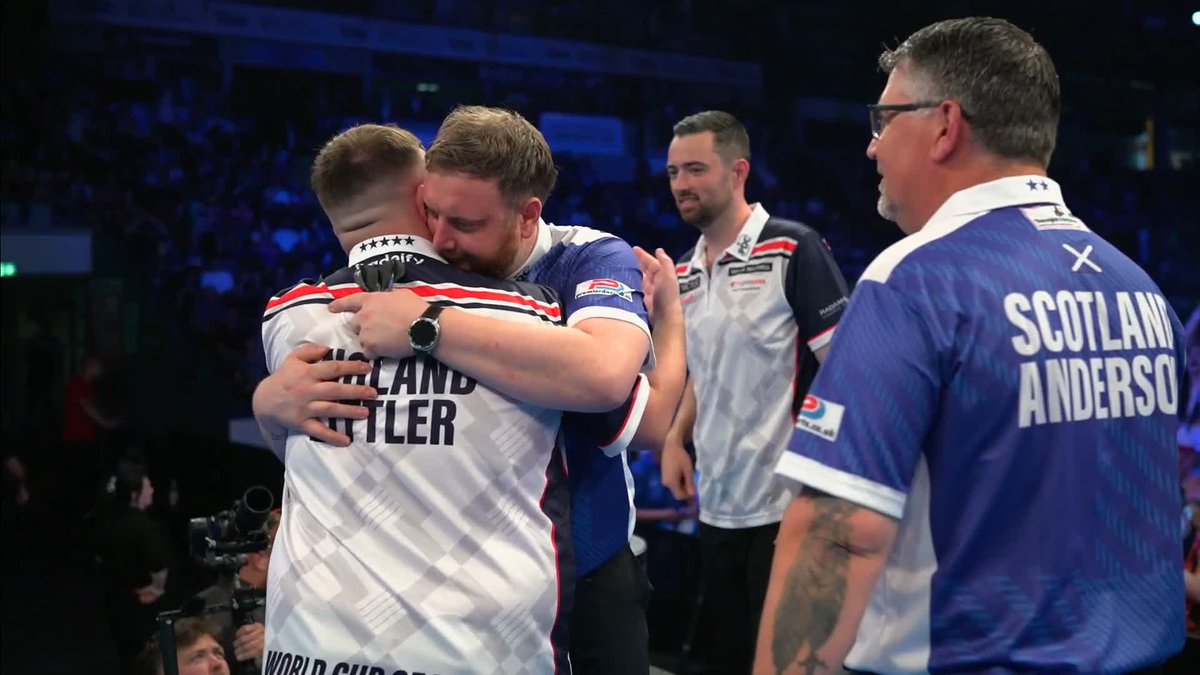 ENGLAND CRUISE INTO THE FINAL! It's a first World Cup final for Luke Littler and Luke Humphries as a pair, as England beat Scotland 8-3! 📺 #WCOD26