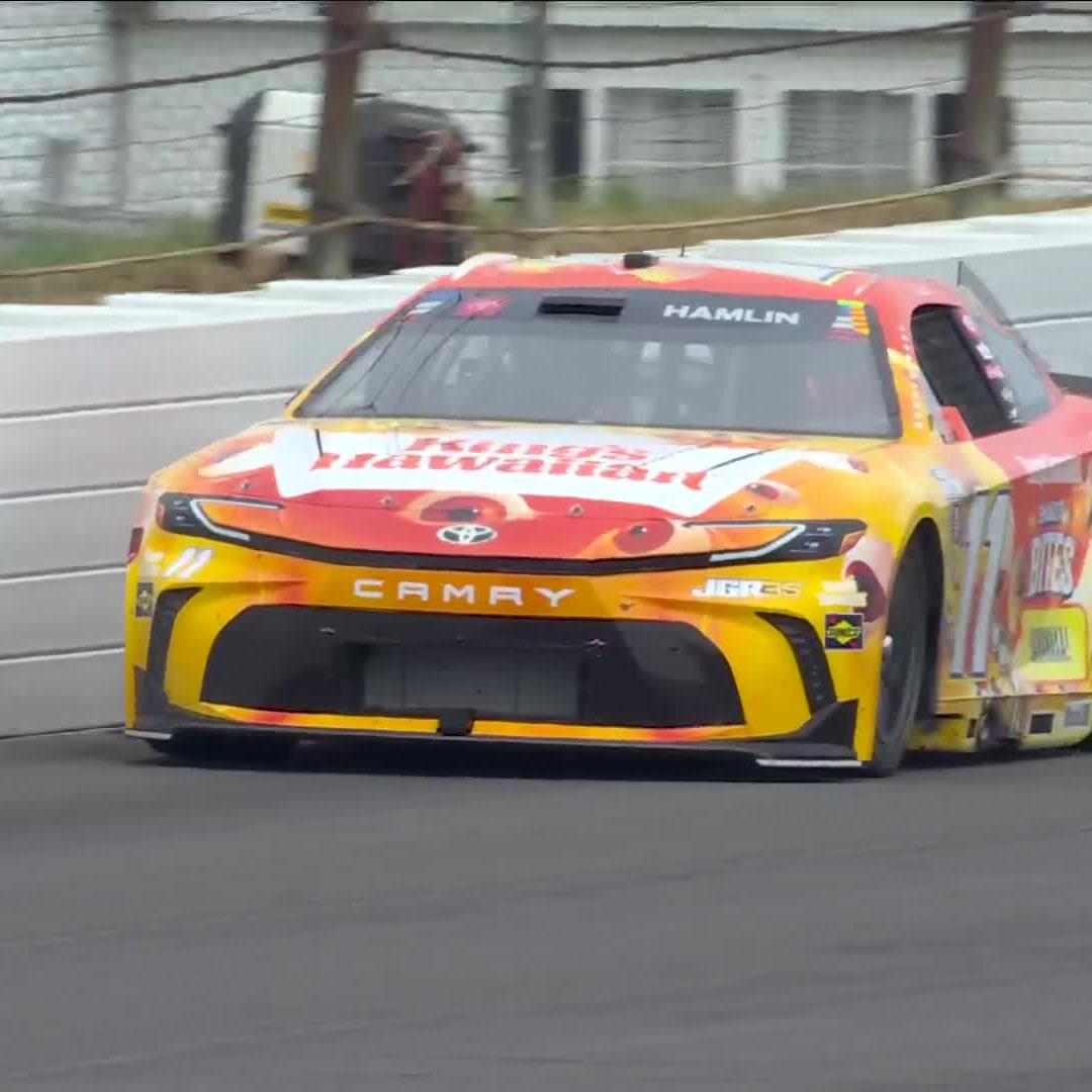 Stage 1 comes to an end at Pocono Raceway with Denny Hamlin setting the pace.