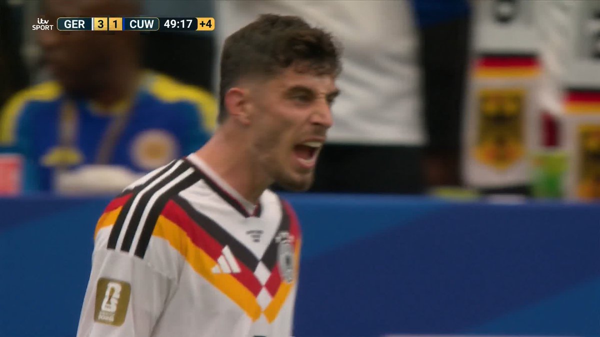 Kai Havertz converts from the spot! 🥶 Germany have a third against Curacao