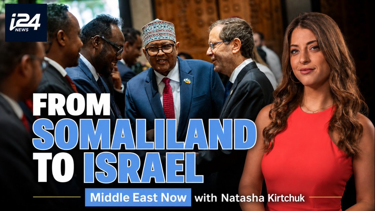 'Nobody saw Somaliland except Israel.' Fleur Hassan-Nahoum (פלר חסן נחום Fleur Hassan-Nahoum) and Salma Sheikh (Salma Sheikh) join Natasha Raquel Kirtchuk on #MiddleEastNow to discuss the President of Somaliland's first official visit to Israel 👉