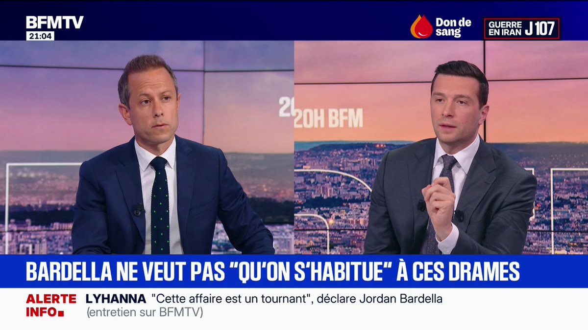 Jordan Bardella, président du Rassemblement national : Emmanuel Macron “a failli à protéger les Français”