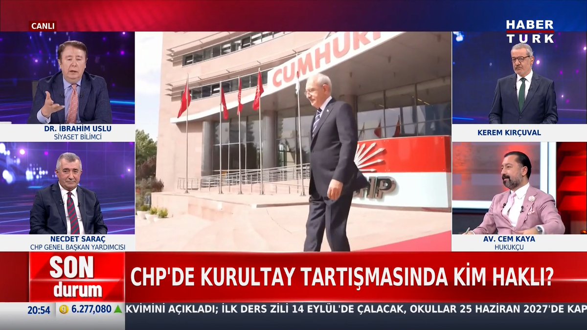 📌CHP'de Kurultay tartışmasında kim haklı? Siyaset Bilimci Dr. Dr. İBRAHİM USLU #HabertürkGündem'de değerlendirdi.