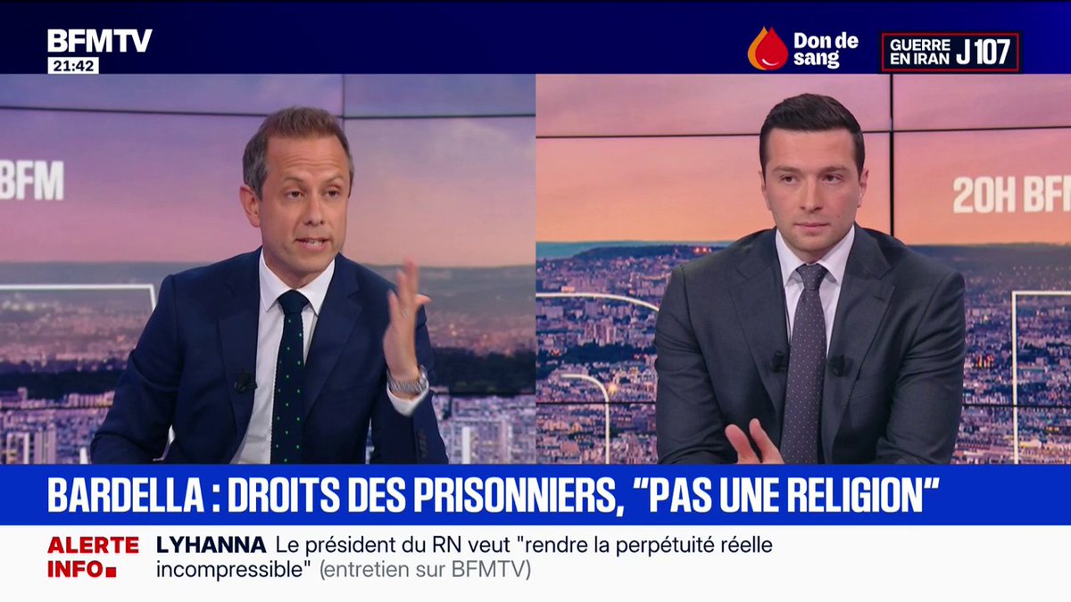 Présidentielle 2027: "Je souhaite que Marine [Le Pen] puisse être candidate", déclare Jordan Bardella (RN)
