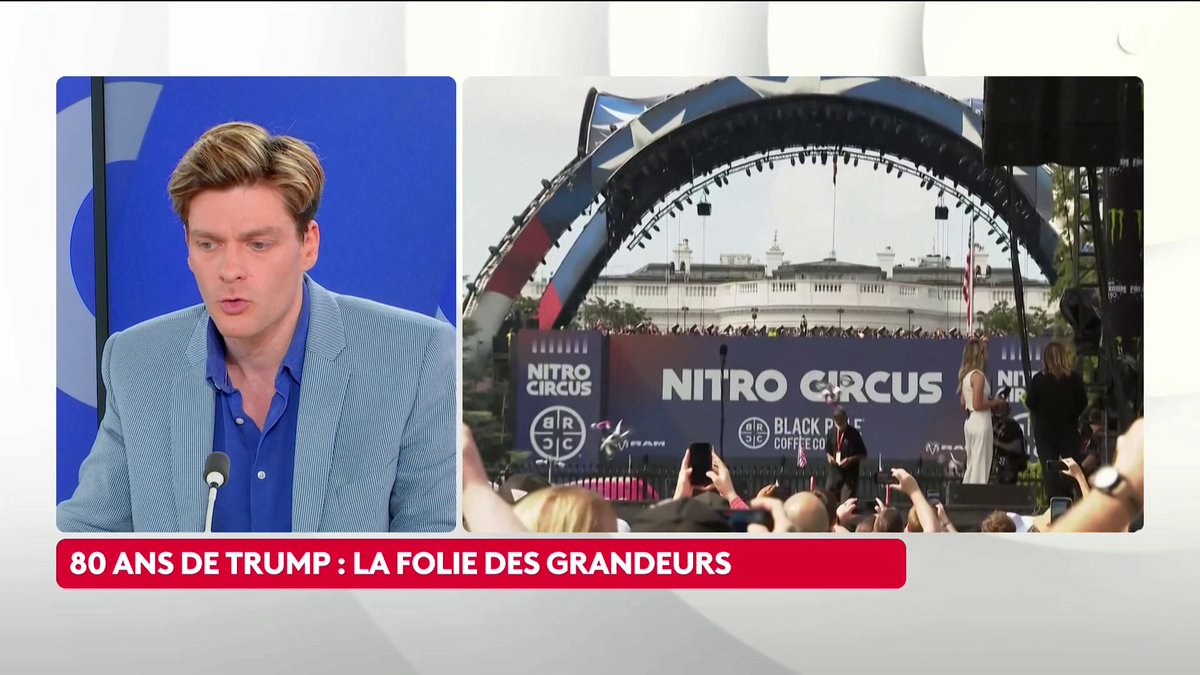 🔴🎙️ 80 ans de Trump : "C'est totalement démesuré et à l'image du personnage, mais j'aimerais éviter les lieux communs franco-centrés", analyse Paul Melun. #LePourEtLeContre #canal16