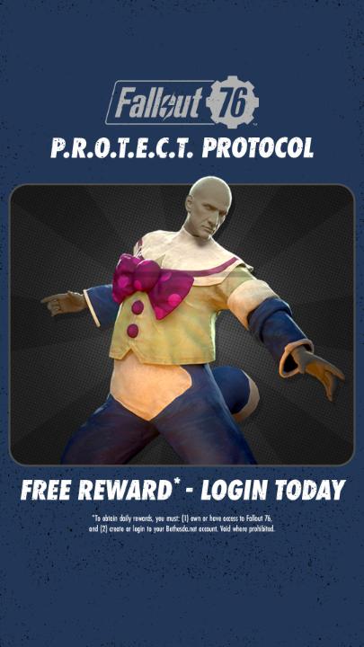 Grab your free Clean Mr. Fuzzy Suit, available in the Atomic Shop! #ProtectProtocol