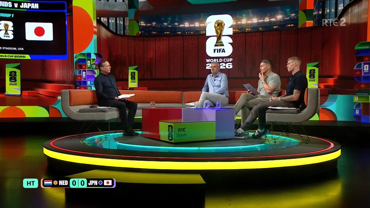 "It's ridiculous." The panel let their frustrations known about the hydration breaks introduced at this year's World Cup. Watch all 104 games from the #FIFAWorldCup on RTÉ