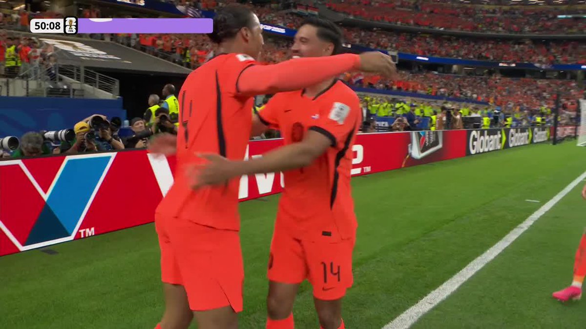 🔥🇳🇱 VIRGIL VAN DIJK Y EL CABEZAZO PARA EL 1-0 PARCIAL DE HOLANDA ANTE JAPÓN.