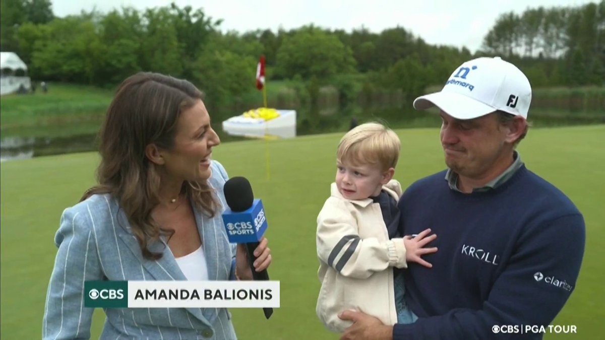 "Good job dad." 🥹❤️ Bud Cauley's first PGA Tour win exemplifies the resilient battle he's fought to get here 📺 CBS