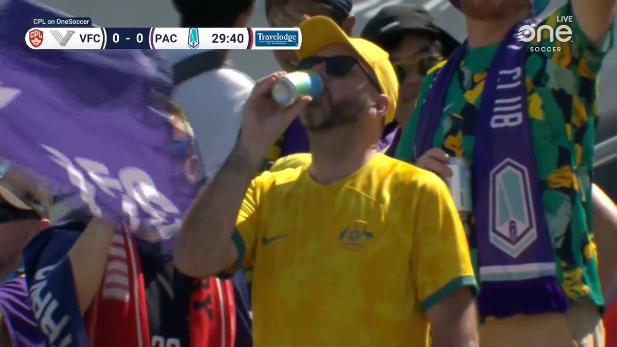 Some Australia fans have made their way to Willoughby to catch some #CPLsoccer action 🇦🇺🦘 #Socceroos 🔴 Watch LIVE on OneSoccer