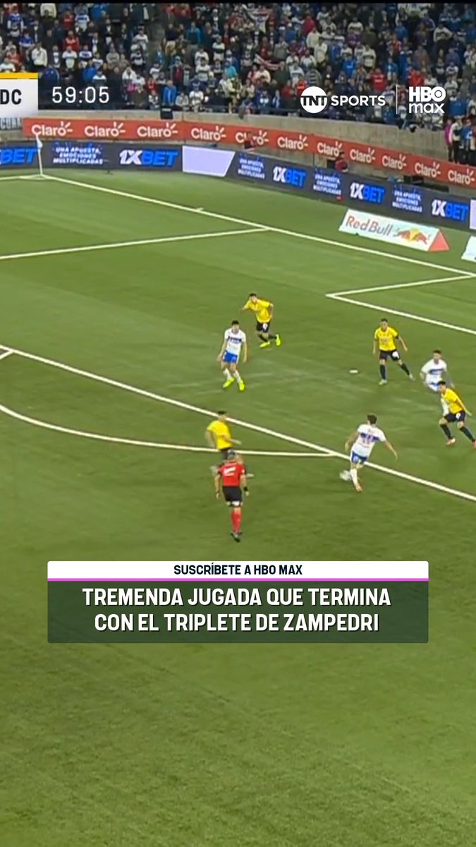 🛡️💥🐂 TRIPLETE DEL TORO Fernando Zampedri y su TERCER GOL por #LosCruzados ante la U. de Conce en este #MatchdayDomingo, luego de una magistral jugada de derecha a izquierda que terminó con la diana del centrodelantero. Disfruta lo mejor de la #LigaDePrimeraMercadoLibre 2026. Suscríbete a #TNTSportsenHBOMax 📲💻 Link en la BIO 📍