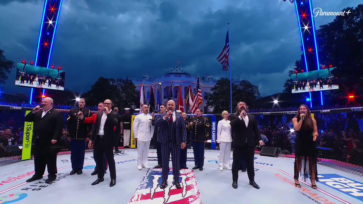 WE GOT A FLYOVER AT #UFCWhiteHouse 🛩️ [ LIVE ON @ParamountPlus ]