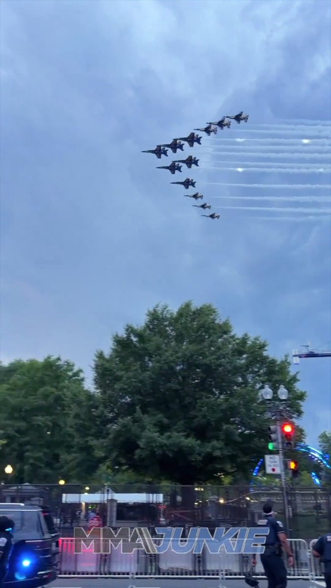 A flyover at #UFCWhiteHouse ✈️