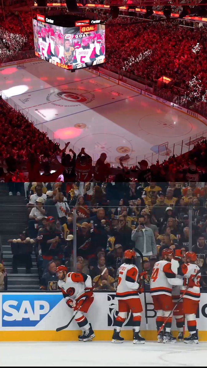 The fans back in Raleigh are LOVIN' the start to Game 6! 👏 #StanleyCup 🇺🇸: ABC 🇨🇦: Sportsnet & TVA Sports