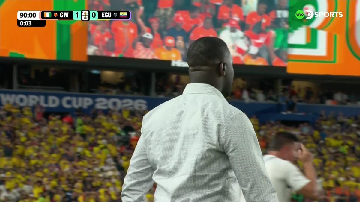 ¡GOL DE COSTA DE MARFIL! Sobre el final, Amad Diallo convirtió el 1 a 0 para Costa de Marfil ante Ecuador en la Copa del Mundo de la FIFA 2026™