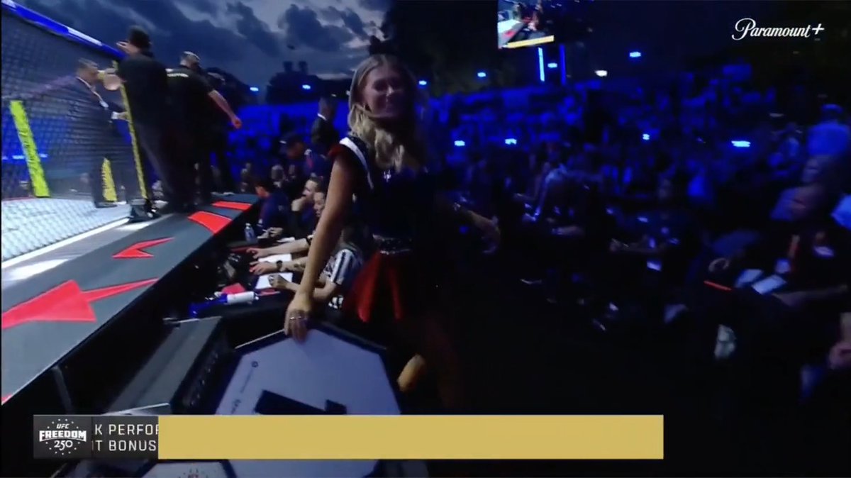 The official broadcast for Trump's UFC fight announces that fighters will be paid in crypto from the Trump family's crypto company