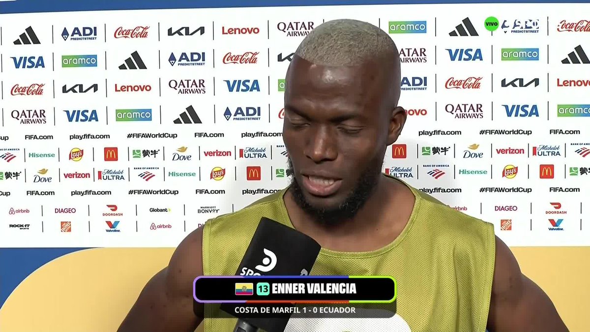 "DE PEORES SITUACIONES HEMOS SALIDO" El optimismo de Enner Valencia luego de la dura derrota de Ecuador en el debut del #MundialEnDSPORTS. La Tri no tiene más margen de error en el Grupo E si quiere seguir con chances de clasificación. Theo Posso #FIFAWorldCup