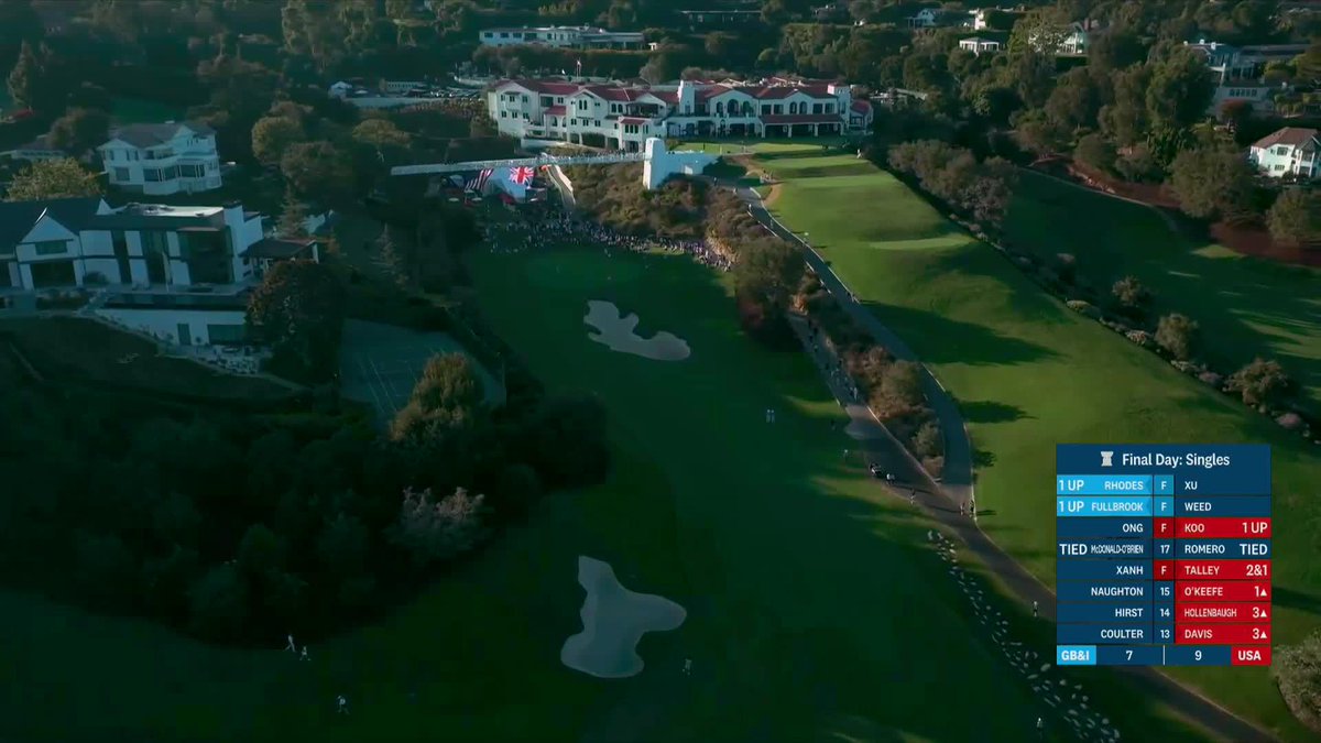 These approach shots into 18 😤 Kiara Romero 🇺🇸 clinches the third point of the session for the USA. The score is now 10-7.