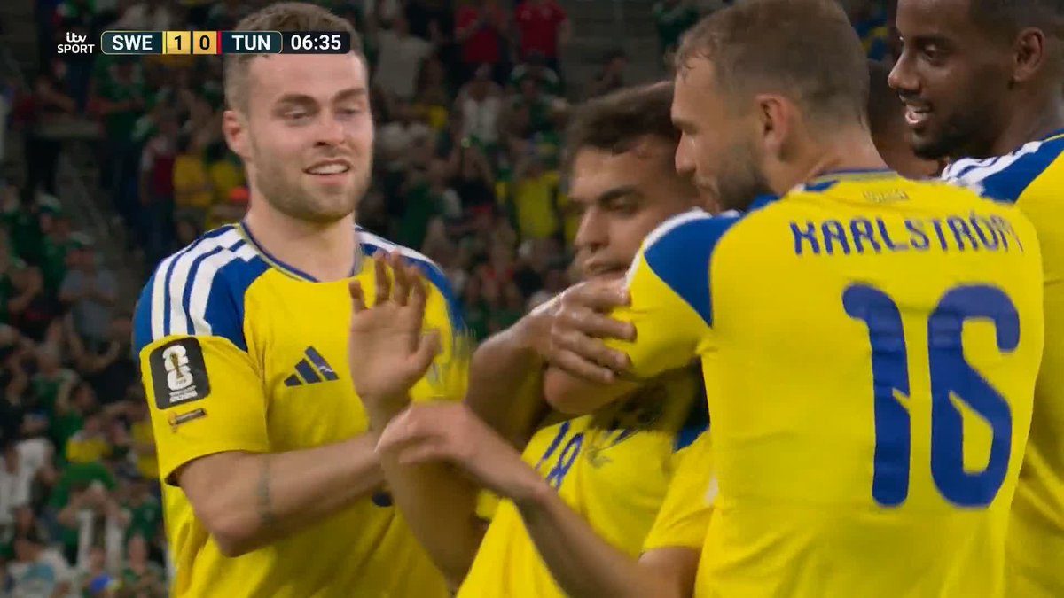 Brighton's Yasin Ayari thumps Sweden into an early lead against Tunisia 💫
