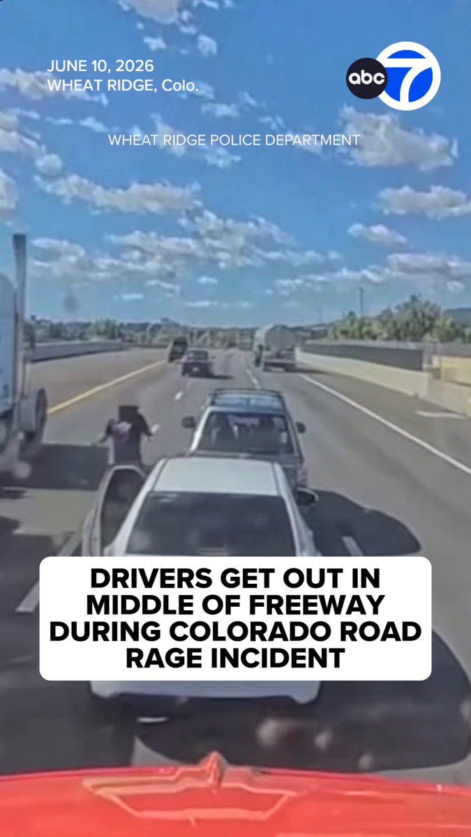 A road rage showdown on a Colorado freeway ended with both drivers getting in trouble. Police say dashcam video captured the pair swerving through traffic, brake-checking each other, then stopping on the freeway and getting out for a confrontation.