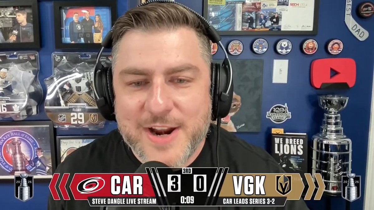 The Carolina Hurricanes are #StanleyCup Champions! Steve “Dangle” Glynn #SoundTheSiren