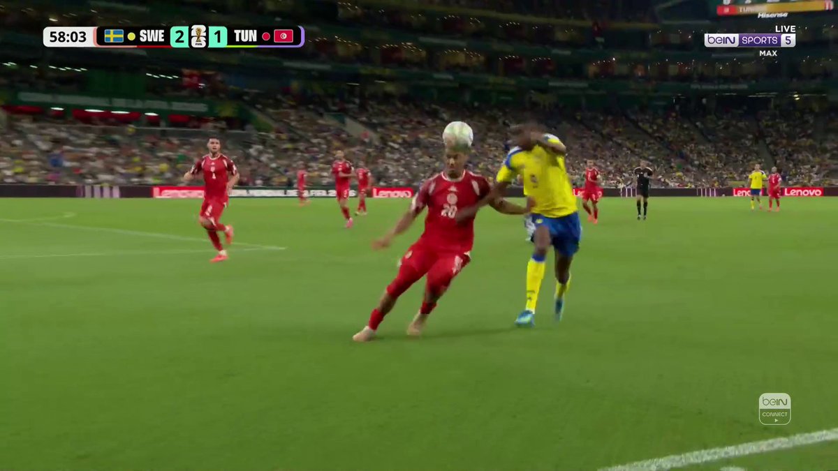 🚨🚨🚨🚨🚨🚨🚨🚨🚨🚨🚨🚨🚨🚨🚨 خطأ فردي كارثي من قائد تونس 🇹🇳 والثالث لصالح السويد 🇸🇪 جيوكيريس يسجل الهدف الثالث بصناعة إيزاك ⚽️