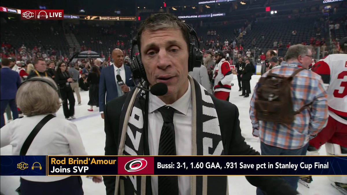 "As a player, I really wanted it for myself. ... Now, sitting back behind, watching it all, it was about wanting it for these guys." Rod Brind'Amour feels like a "proud dad" watching the Hurricanes win it all 🥹