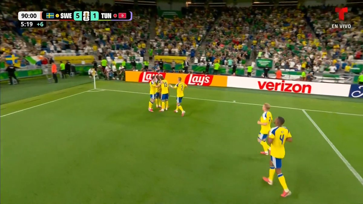 ¡UN DOBLETE A LA CUENTA! Yasin Ayari cerró la victoria de Suecia ante Túnez con otro golazo descomunal