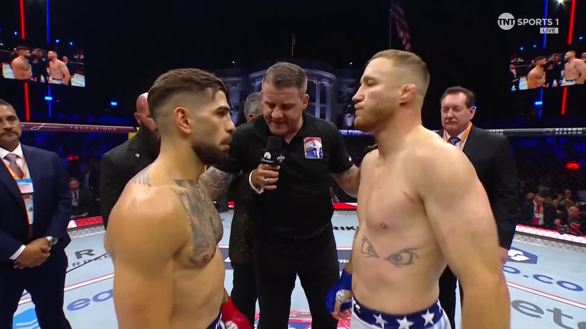 Ilia Topuria and Justin Gaethje face-off! 😱 #UFCWhiteHouse | Stream TNT Sports on HBO Max