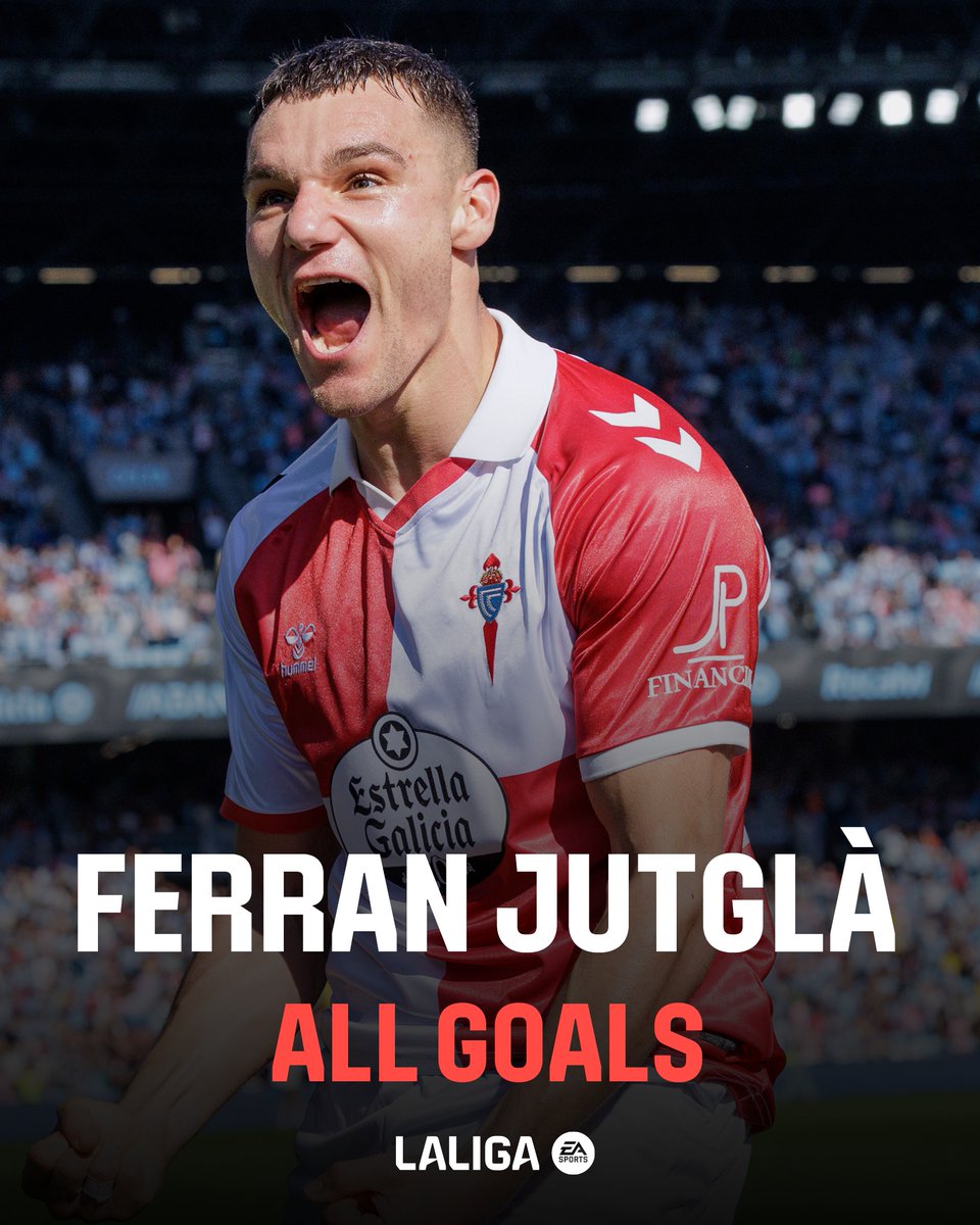 🩵 Ferran Jutglà Blanch. Su primera temporada con el Celta en LALIGAEASPORTS. LALIGAHighlights