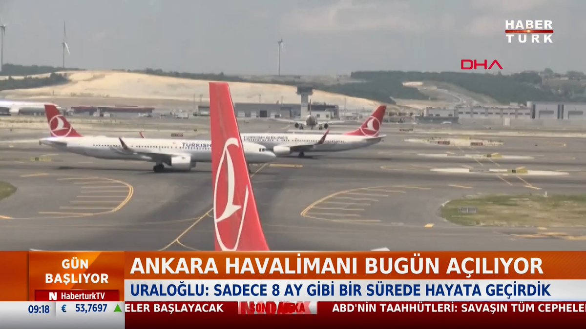 ✈Ankara Havalimanı bugün açılıyor. NATO zirvesi için gelecek liderler de kullanacak. Uraloğlu: Sadece 8 ay gibi bir sürede hayata geçirdik.