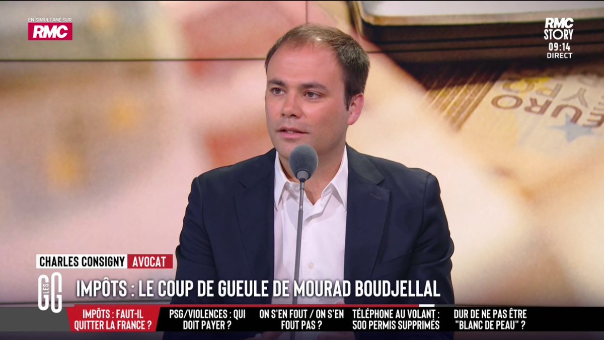 💸 Quitter la France pour payer moins d’impôts. 🗣️ Charles Consigny : "Je connais des gens qui bénéficient de ce que la France a à offrir, sans vivre en France. À Dubaï, il n'y a pas d'impôts. Mais je trouve ça courageux de rester et d'essayer de changer les choses." #GGRMC