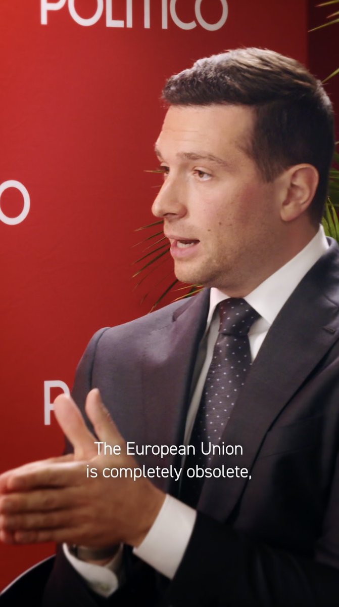 "The EU is completely obsolete." French far-right leader Jordan Bardella told us he wants his country "to contribute less" to the bloc's budget, which he said is "projected to increase at a delusional rate." 🔗