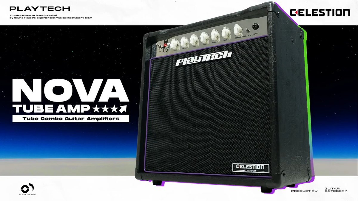 フルチューブ・サウンドを高いコストパフォーマンスで堪能できる一台。 Celestionスピーカー・スプリングリバーブ搭載、1Wと15Wの切り替えなど妥協のない真空管ギターアンプです。