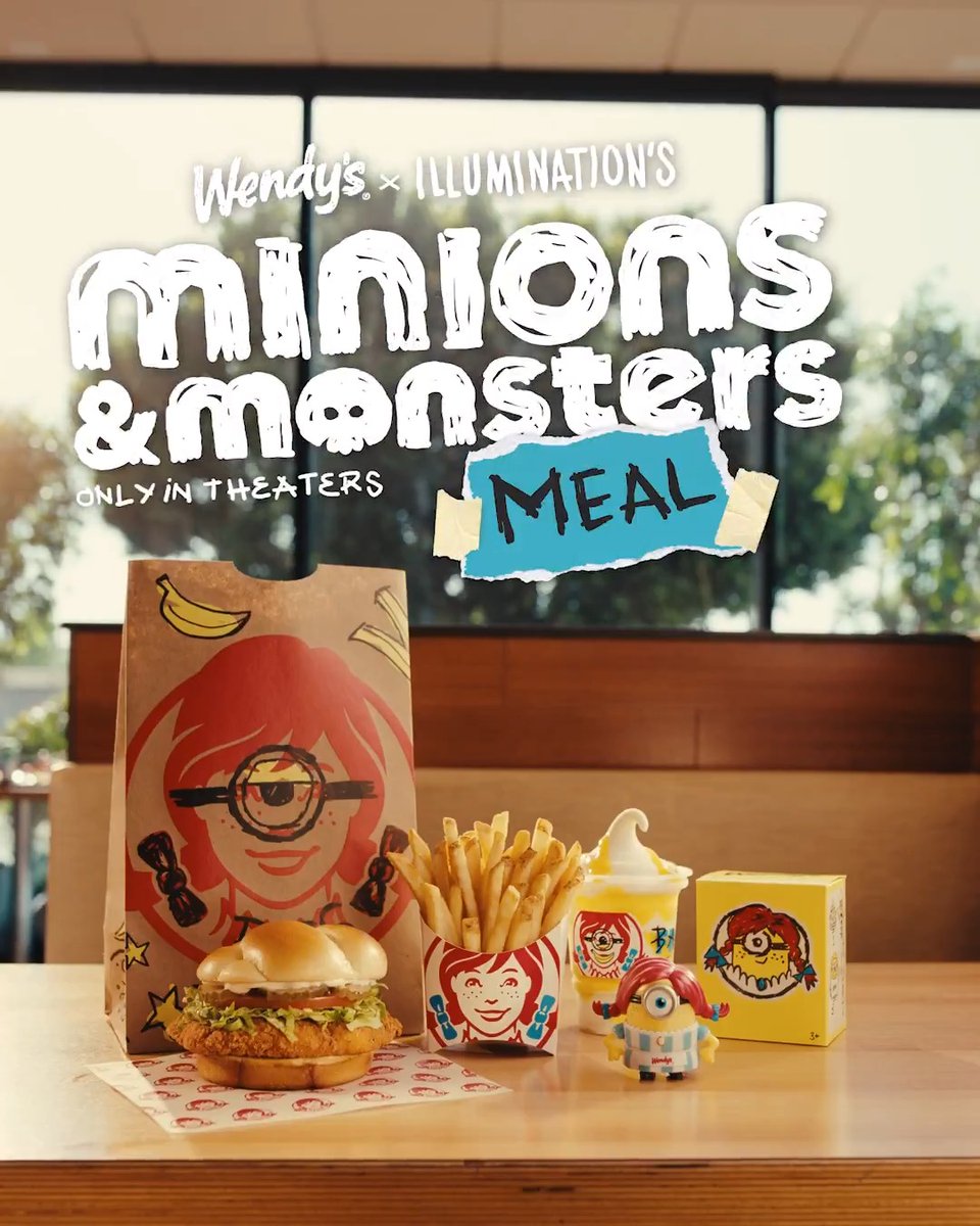 And they are all waiting impatiently for u to collect them. Get the NEW Minions &amp; Monsters Meal at Wendy’s, and see Minions &amp; Monsters, only in theaters July 1.