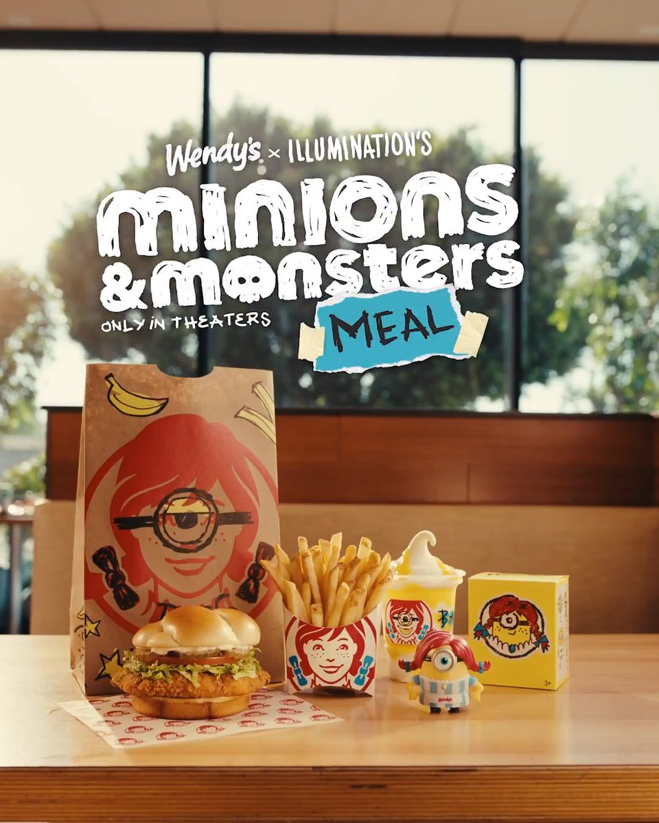 Head of casting: you, silly. Get the NEW Minions & Monsters Meal at Wendy’s. And see Minions & Monsters, only in theaters July 1.