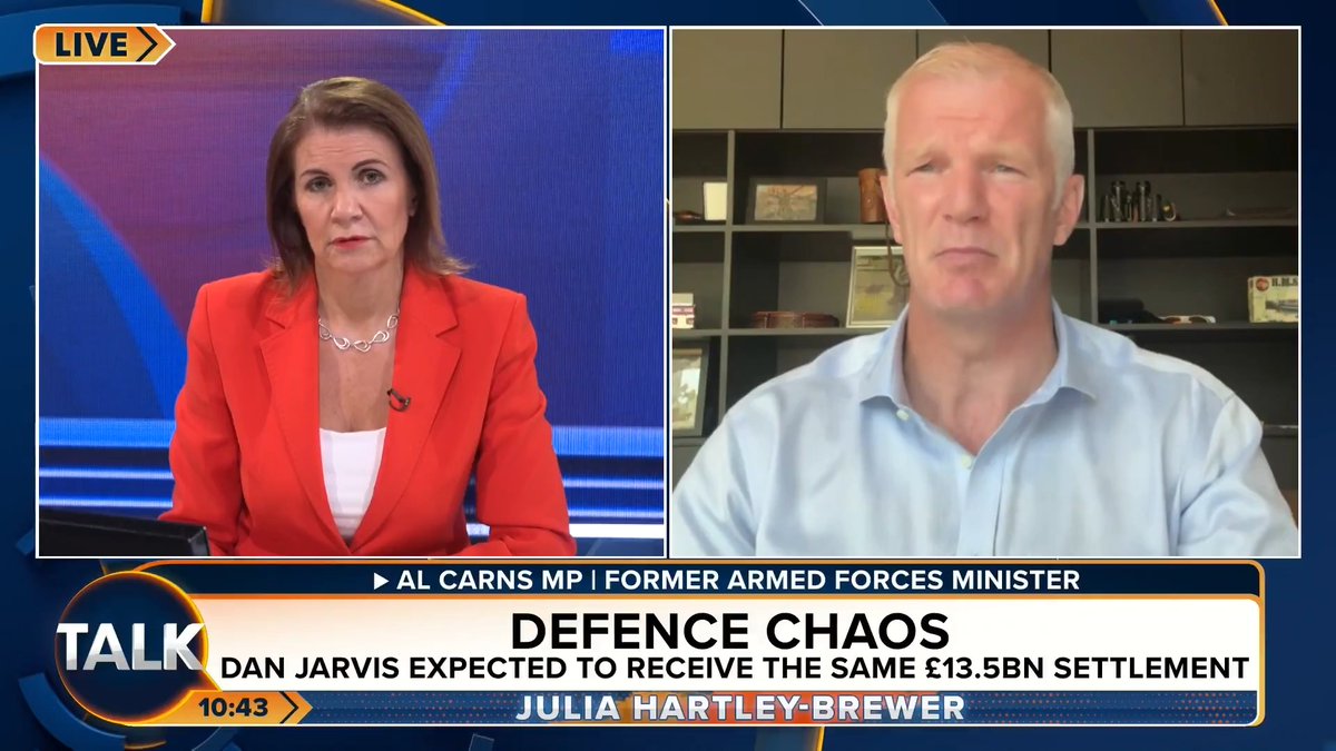 🚨Al Carns says he would be in favour of introducing a form of national service for Britain's youth. "I don't agree with conscription, but some form of service. Not asking what the state can do for you, but what you can do for the state." Julia Hartley-Brewer | Al Carns