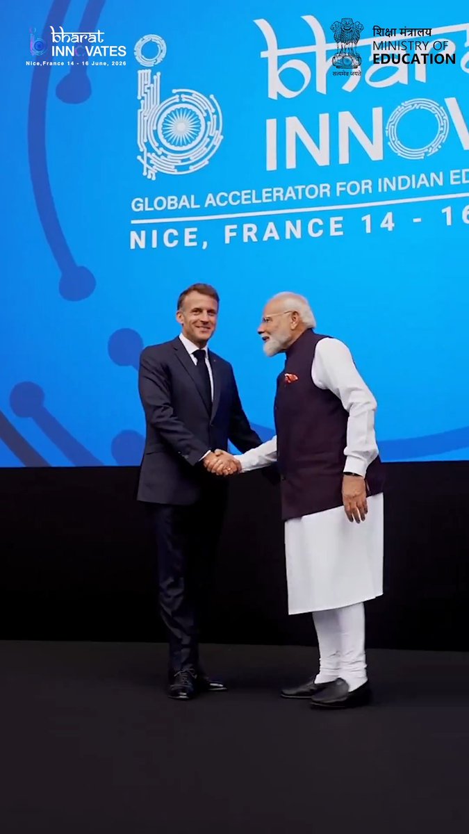 From bold ideas to global collaborations, Day 1 of #BharatInnovates2026 showcased the spirit of innovation and the strength of India's startup ecosystem. Catch the highlights from Day 1 #Innovation #DeepTech #ViksitBharat Narendra Modi PMO India Dharmendra Pradhan Vineet Joshi Bharat Innovates 2026 PIB India All India Radio News DD News