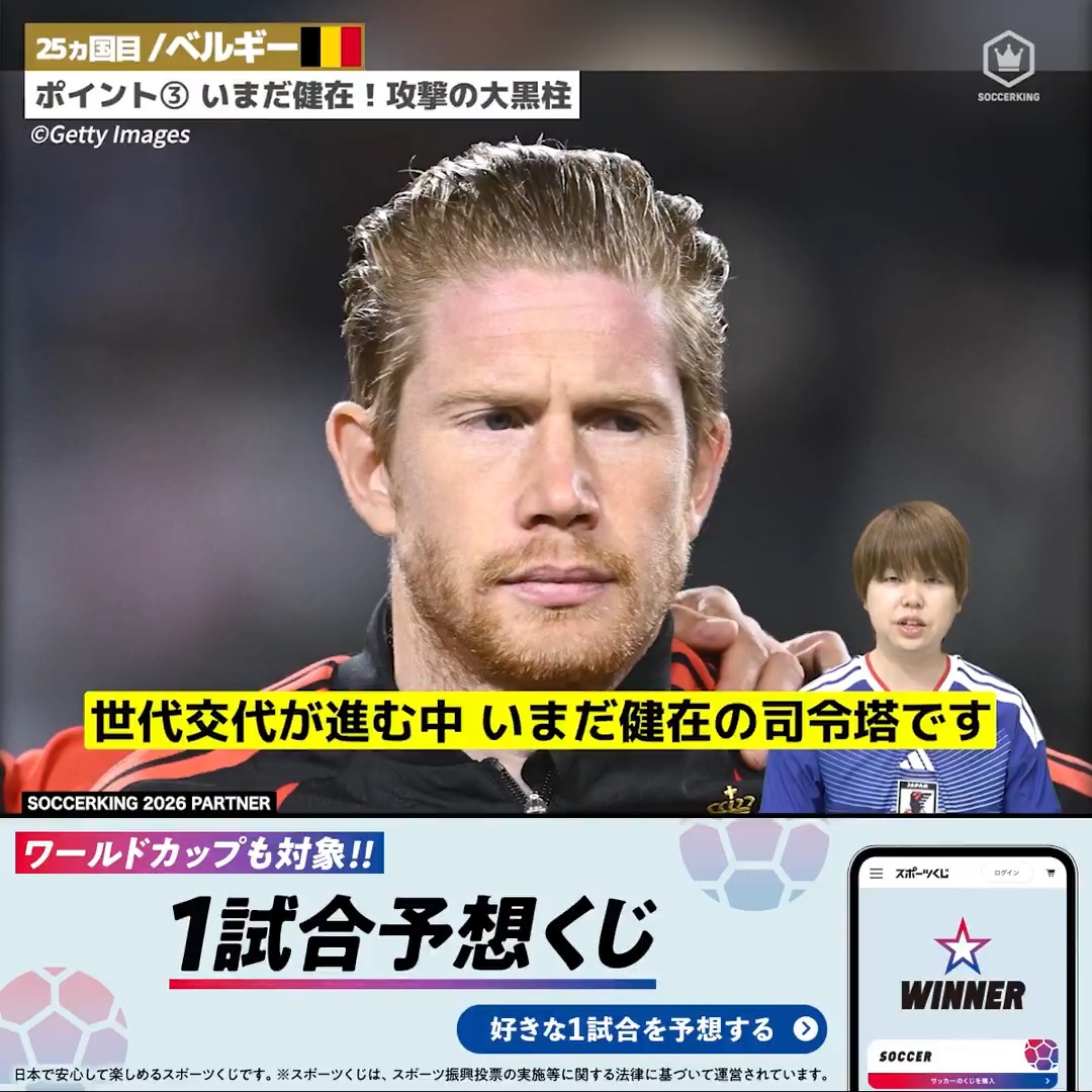 ◤注目選手◢ いまだ健在!攻撃の大黒柱 ベルギー代表🇧🇪 4年に一度、サッカーの祭典 大会出場48カ国ガイド PR