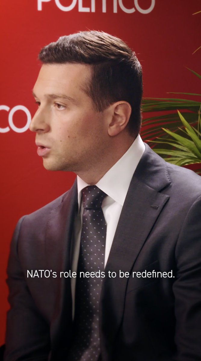 "NATO's role needs to be redefined," French far-right front-runner Jordan Bardella told us. "We are not in favor of leaving NATO. But we are in favor of leaving NATO's integrated command," he said. 🎦 Watch the full interview and read our analysis: