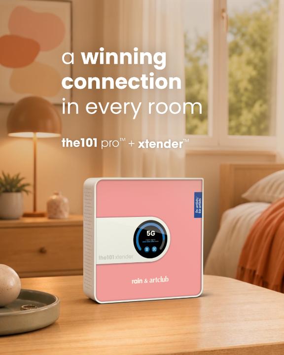 Pair the101 pro with 101 xtenders to create a smart mesh wifi network that keeps you connected in every room of your home or office. Show some love for this winning connection. Reply with a 💙 for this winning pair and you could win a R1000 cash voucher. Ts & Cs apply.