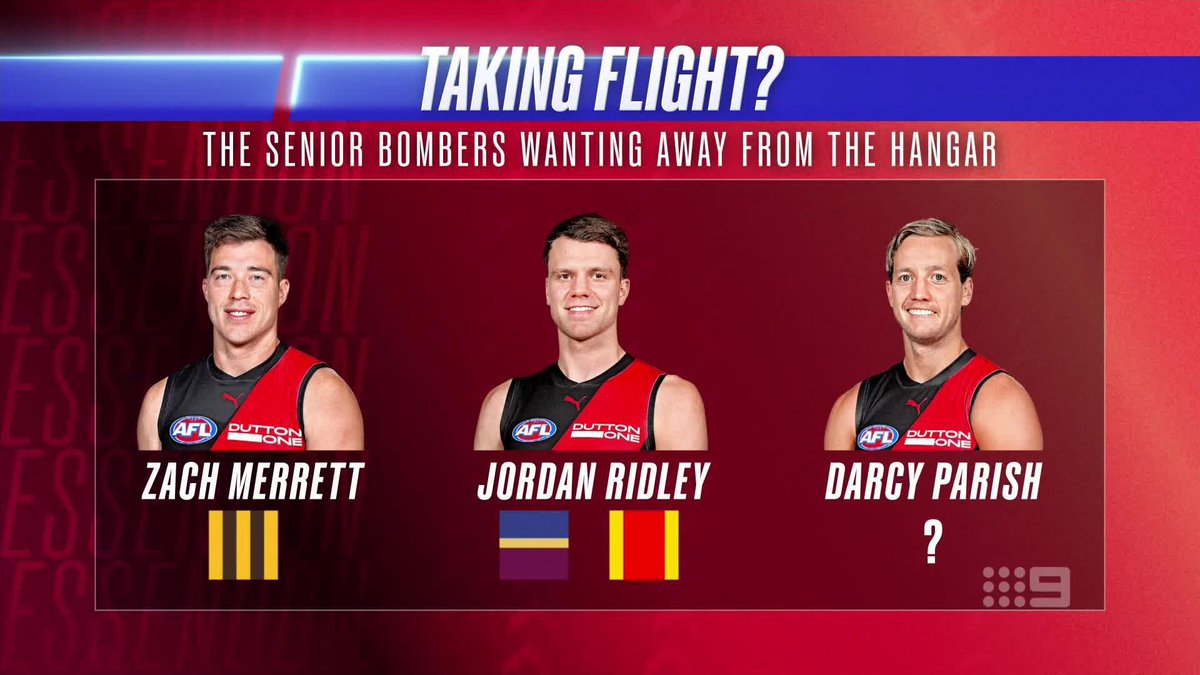 "From calls I made today, it sounds to me like there is a level of discontent within some of the senior playing group." Sam McClure and Damian Barrett on the senior Bombers wanting out, and the curious detail on Darcy Parish. #9FootyClassified | Watch on 9 & 9Now 🖥️