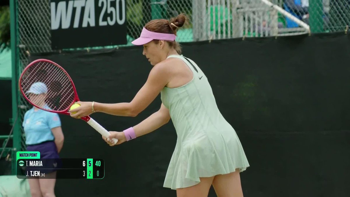 Starting off the week with a WIN! 😤 Tatjana Maria defeats Tjen in straight sets and moves on in Nottingham. #NottinghamOpen