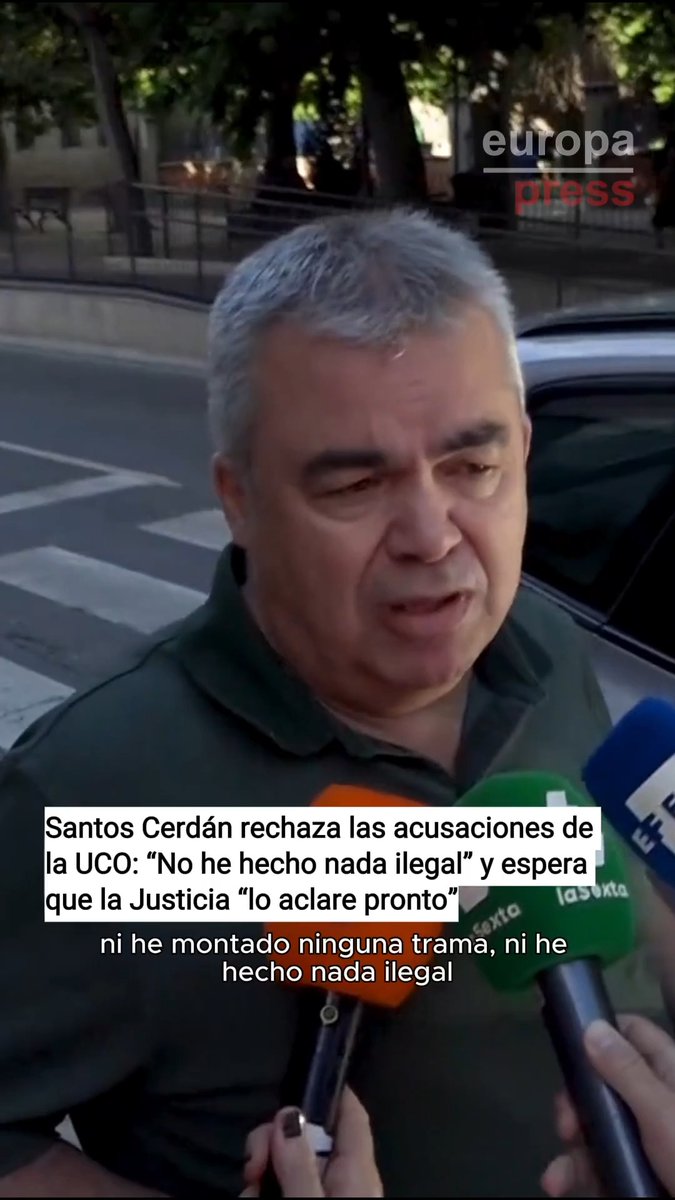 ❗ Santos Cerdán: "Ni he montado ninguna trama, ni he hecho nada ilegal. Espero que la justicia lo aclare pronto"
