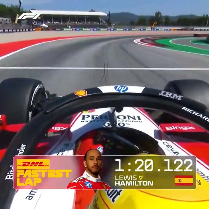 Lewis sets the DHL Fastest Lap on the way to an iconic victory ⏱️🔥 Check the 2026 leaderboard here 👉 #F1 #BarcelonaGP DHL_Motorsports