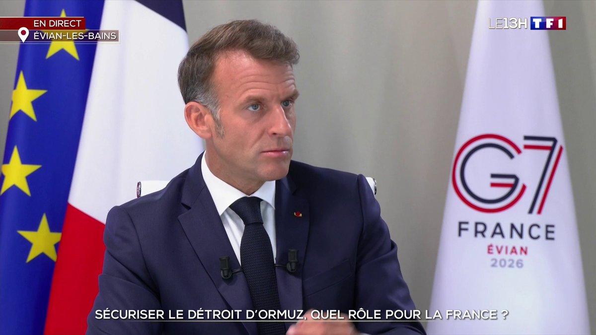 🔴 Accord Iran/États-Unis : "À horizon de deux/trois jours le Charles-de-Gaulle peut être sur zone", Emmanuel Macron 📺 Emmanuel Macron répond à @mslacarrau pour #LE13H de TF1