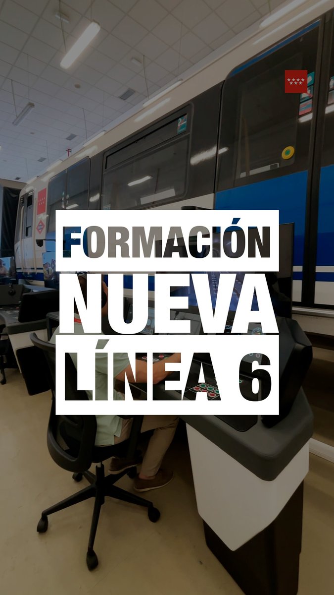 🚇 La Comunidad de Madrid comienza a formar a los empleados para la circulación de los nuevos trenes automáticos de la Línea 6. ✅ Un nuevo centro en Villaverde, que cuenta con un entorno de simulación, permitirá formar a 117 profesionales en los próximos meses. ✅ De cara a la automatización se han creado tres nuevos perfiles profesionales. 👉 Más info: #ElMetroDelFuturo